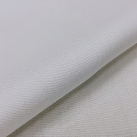 [ギザ] 140番双糸超極細ツイル-ホワイト #401 生地拡大