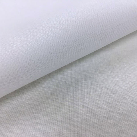 [ギザ GIZA] 綿50％麻50％ローン-ホワイト #6800 生地拡大