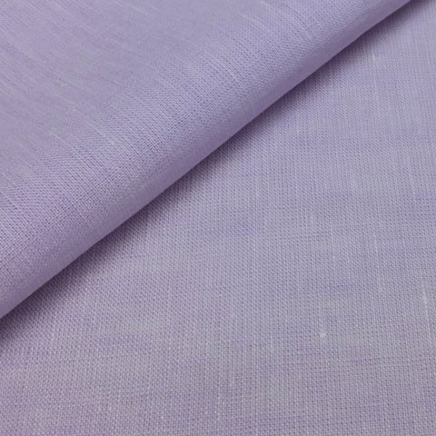 [バセッティ] 麻リネン-パープル #8412 生地拡大