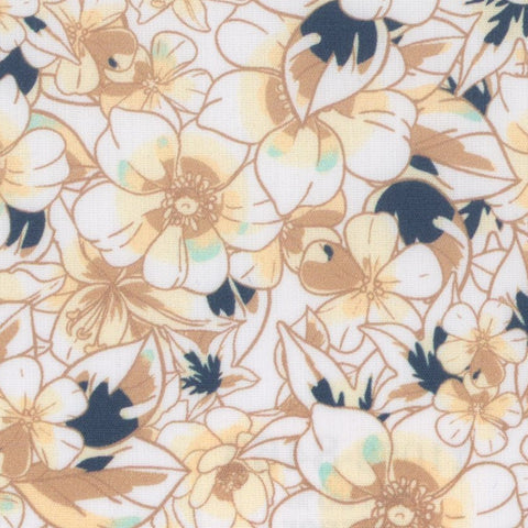 [ゲッツナー] 花柄-ベージュ #8463 生地拡大