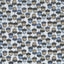 [テクスタ] ドングリ柄-ホワイト×ブルー #8468 生地拡大