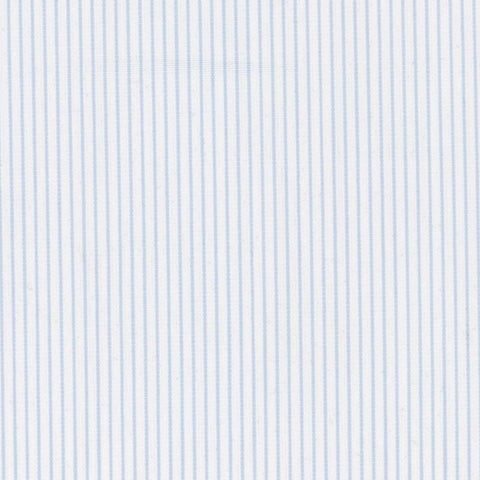 [ベズ] ヘアラインストライプ-サックス #8494 生地拡大